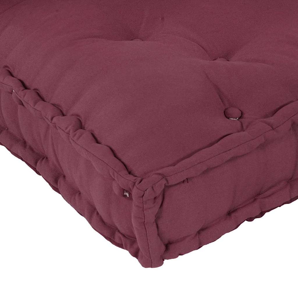Pallet Sofa Kissen 3 pcs Kastanienbraun 120 x 80 x 38 cm Stoff