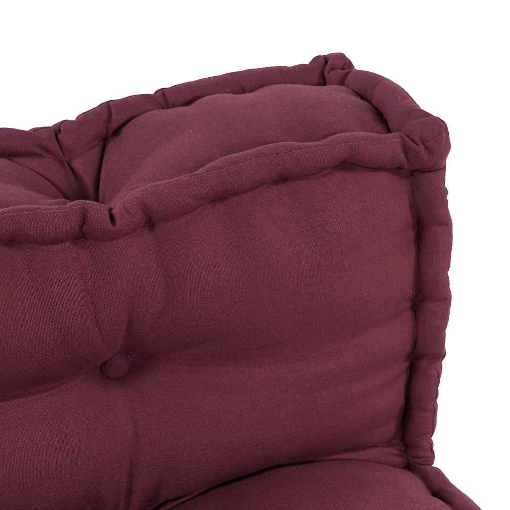 Pallet Sofa Kissen 2 pcs Kastanienbraun 120 x 80 x 38 cm Stoff