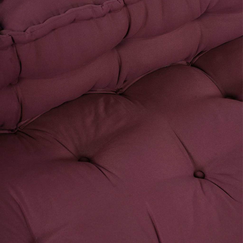 Pallet Sofa Kissen 2 pcs Kastanienbraun 120 x 80 x 38 cm Stoff