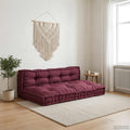 Pallet Sofa Kissen 2 pcs Kastanienbraun 120 x 80 x 38 cm Stoff