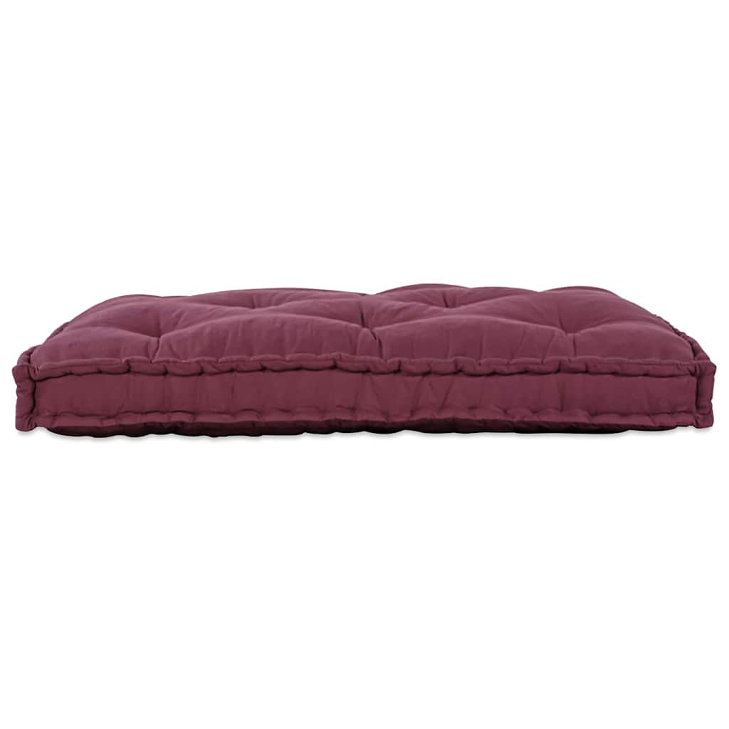 Pallet Sofa Kissen Kastanienbraun 120 x 80 x 12 cm Stoff