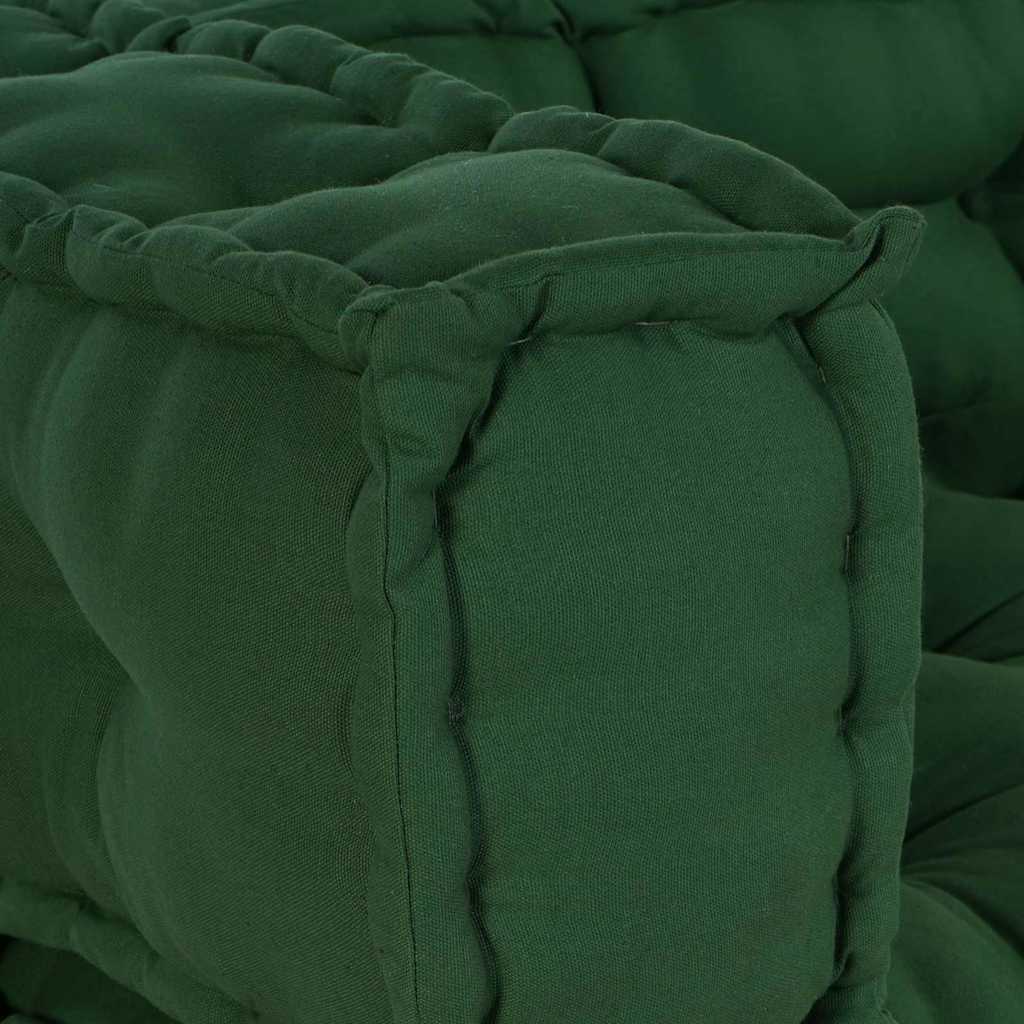 Pallet Sofa Kissen 3 pcs Grün 120 x 80 x 38 cm Stoff