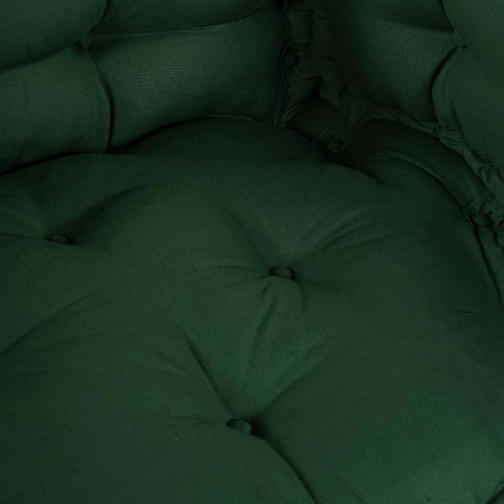 Pallet Sofa Kissen 3 pcs Grün 120 x 80 x 38 cm Stoff