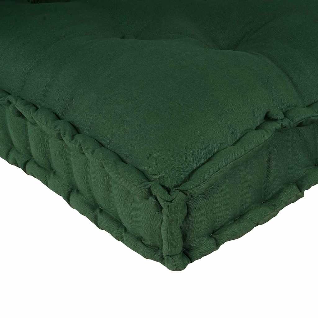 Pallet Sofa Kissen 3 pcs Grün 120 x 80 x 38 cm Stoff