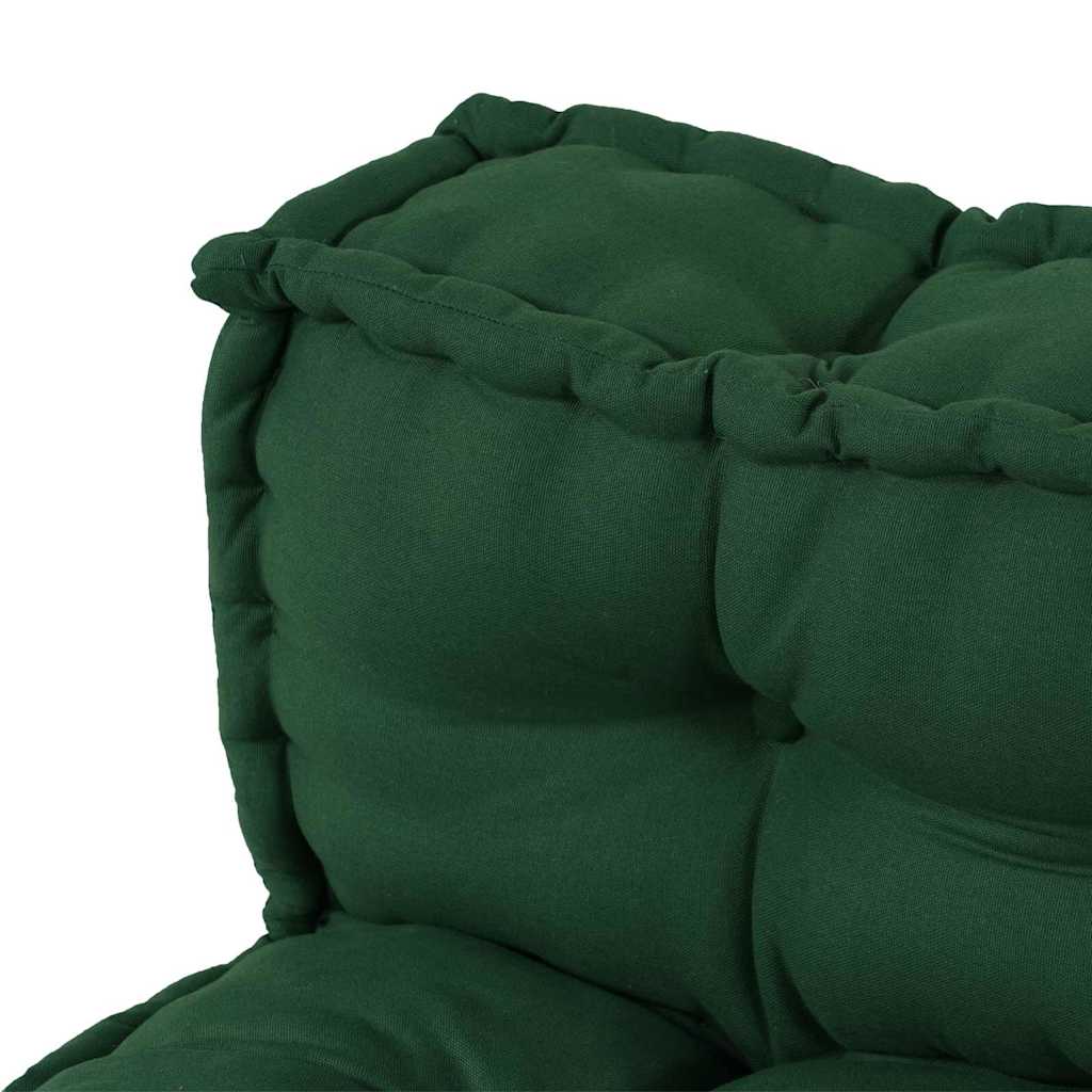 Pallet Sofa Kissen 2 pcs Grün 120 x 80 x 38 cm Stoff