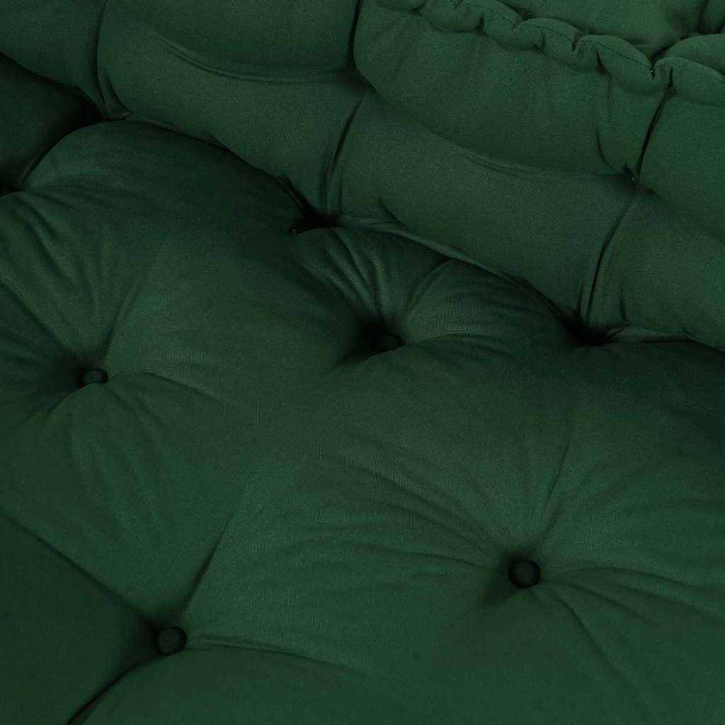 Pallet Sofa Kissen 2 pcs Grün 120 x 80 x 38 cm Stoff
