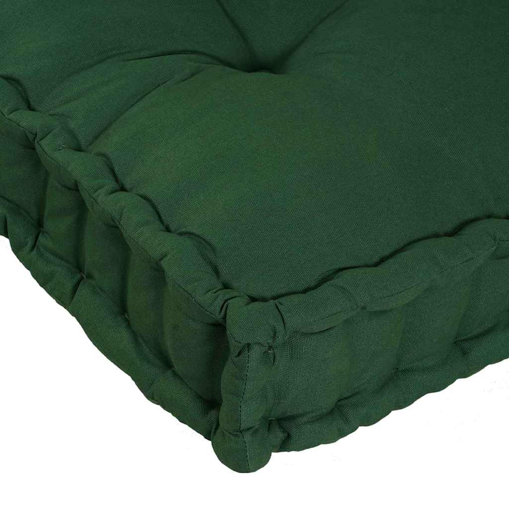 Pallet Sofa Kissen 2 pcs Grün 120 x 80 x 38 cm Stoff
