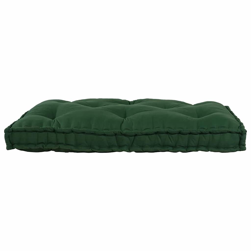 Pallet Sofa Kissen Grün 120 x 80 x 12 cm Stoff