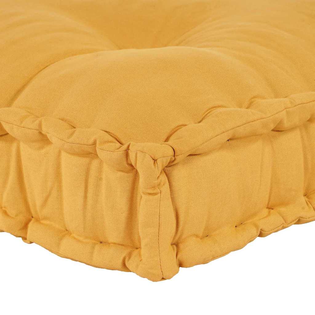 Pallet Sofa Kissen Gelb 120 x 80 x 12 cm Stoff