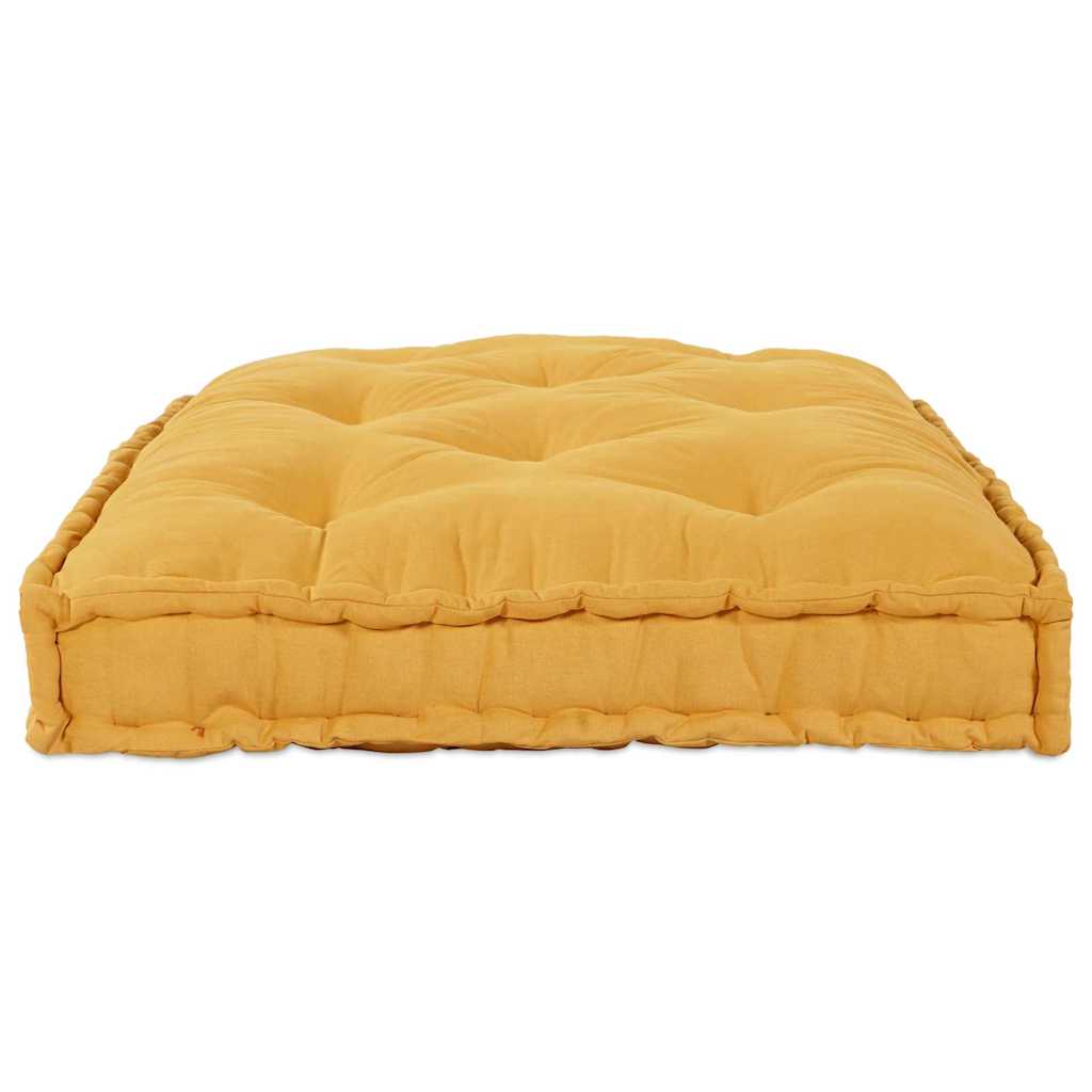 Pallet Sofa Kissen Gelb 120 x 80 x 12 cm Stoff