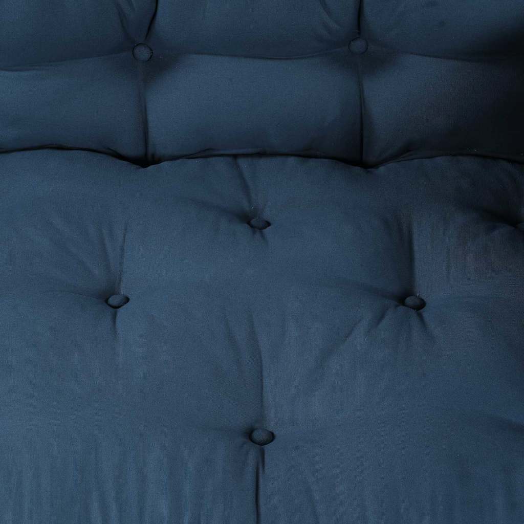 Pallet Sofa Kissen 3 pcs Indigo 120 x 80 x 38 cm Stoff