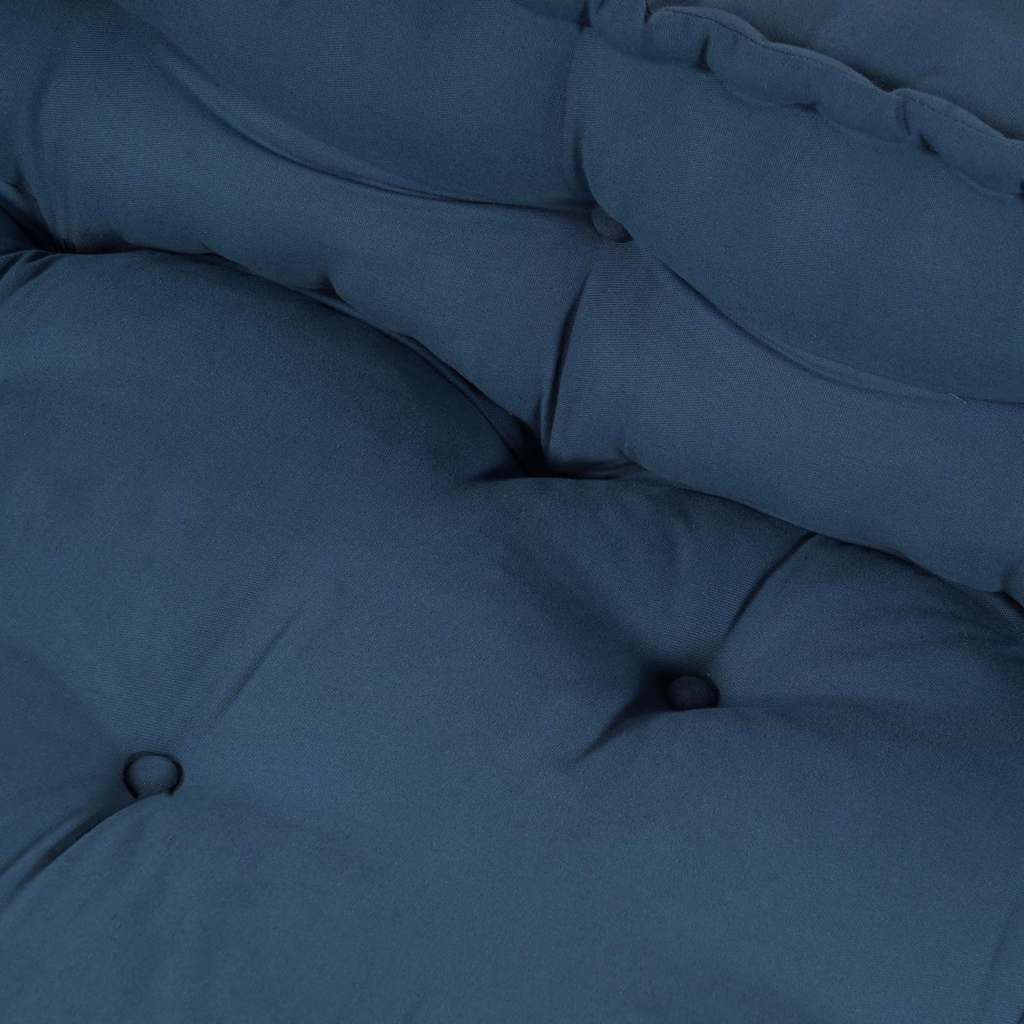 Pallet Sofa Kissen 2 pcs Indigo 120 x 80 x 38 cm Stoff