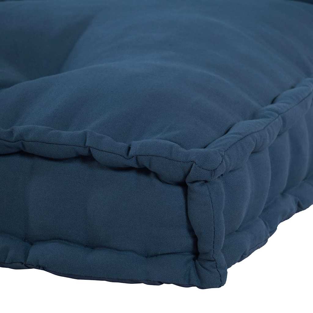 Pallet Sofa Kissen 2 pcs Indigo 120 x 80 x 38 cm Stoff
