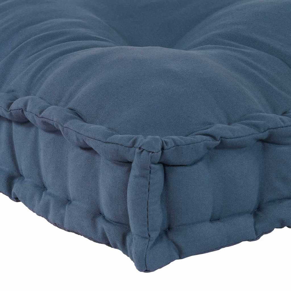 Pallet Sofa Kissen Indigo 120 x 80 x 12 cm Stoff