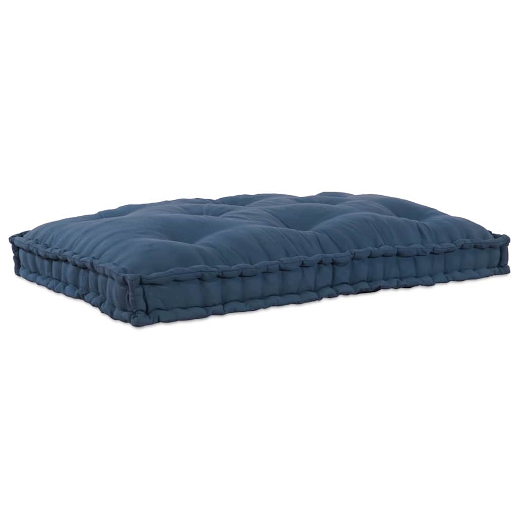 Pallet Sofa Kissen Indigo 120 x 80 x 12 cm Stoff