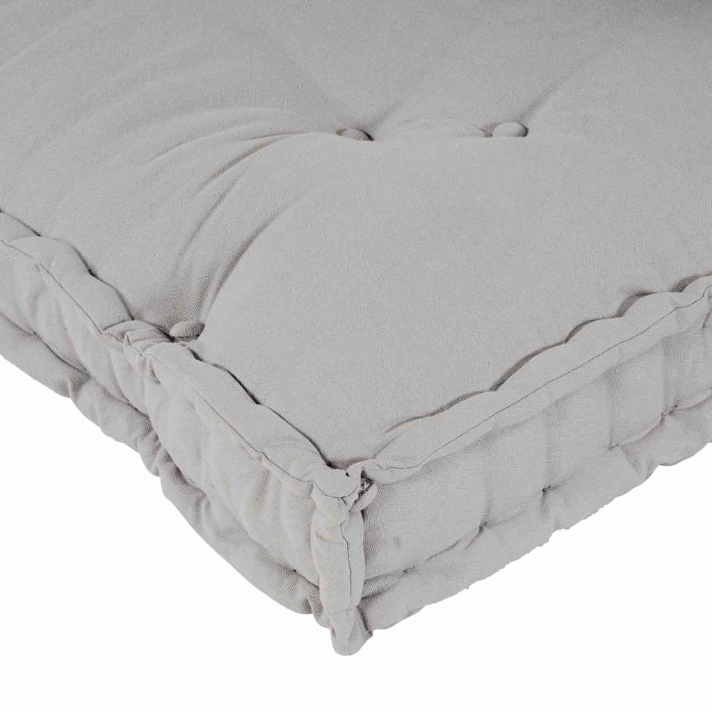 Pallet Sofa Kissen 3 pcs Grau 120 x 80 x 38 cm Stoff