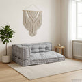 Pallet Sofa Kissen 3 pcs Grau 120 x 80 x 38 cm Stoff