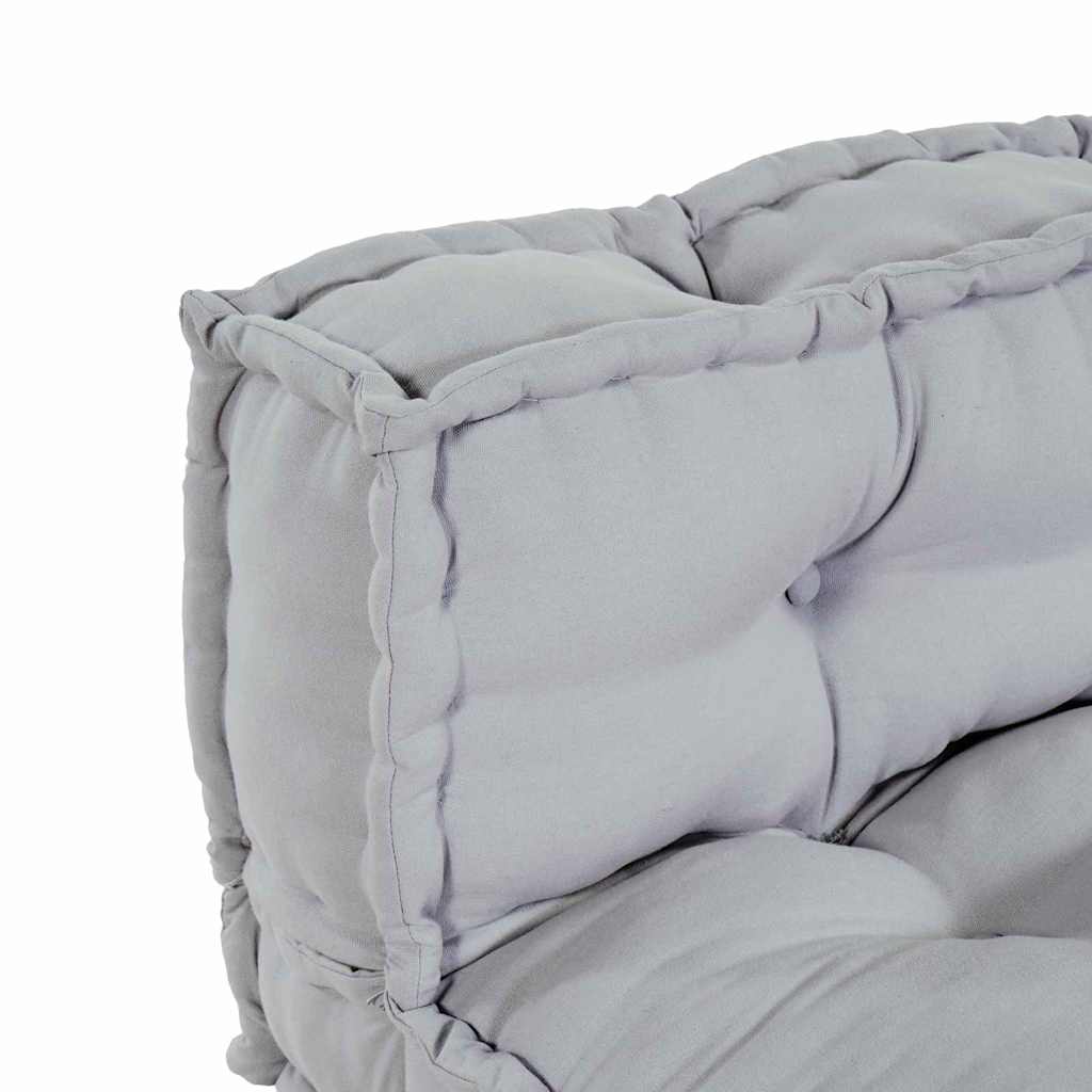 Pallet Sofa Kissen 2 pcs Grau 120 x 80 x 38 cm Stoff