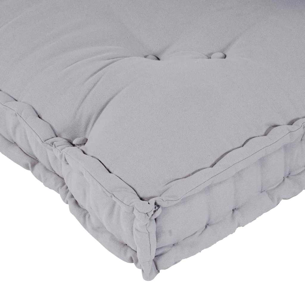 Pallet Sofa Kissen 2 pcs Grau 120 x 80 x 38 cm Stoff