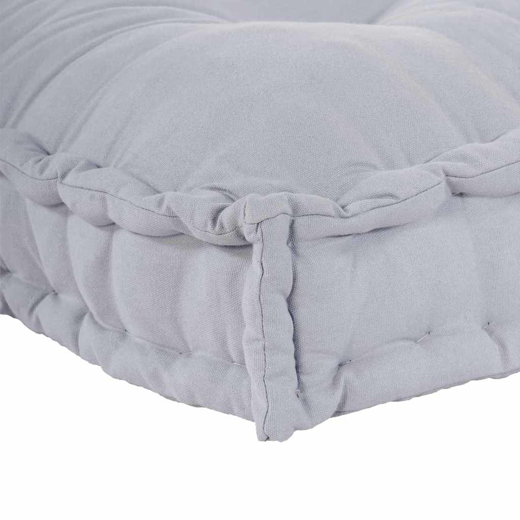 Pallet Sofa Kissen Grau 120 x 80 x 12 cm Stoff