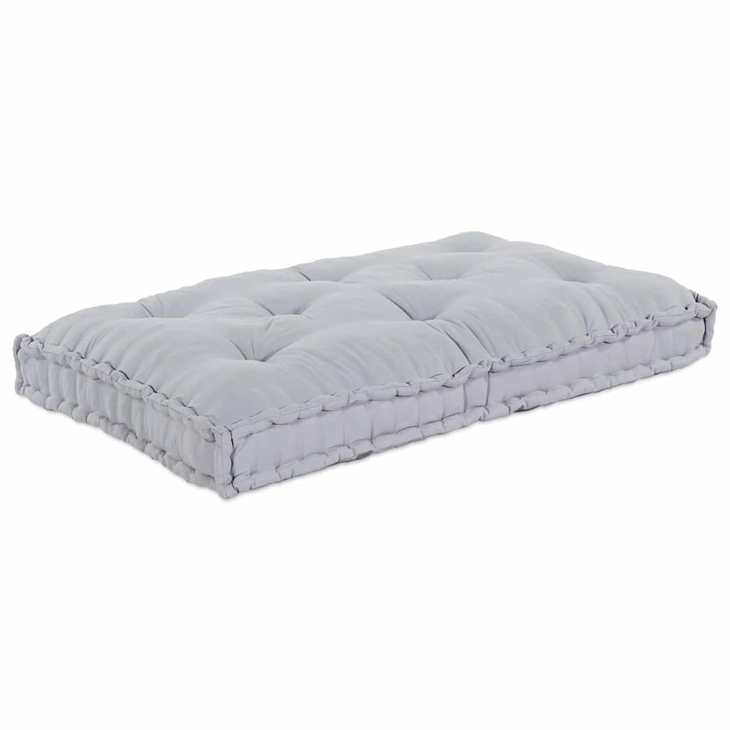 Pallet Sofa Kissen Grau 120 x 80 x 12 cm Stoff