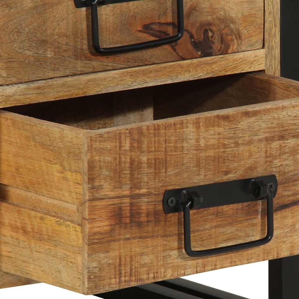 Nachttisch Braun 40 x 40 x 59 cm Massivholz Mango