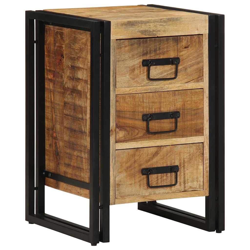 Nachttisch Braun 40 x 40 x 59 cm Massivholz Mango