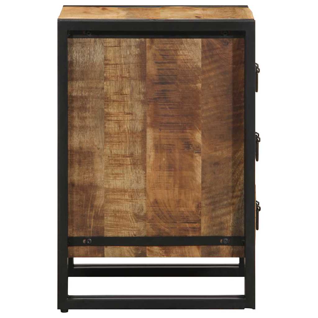 Nachttisch Braun 40 x 40 x 59 cm Massivholz Mango