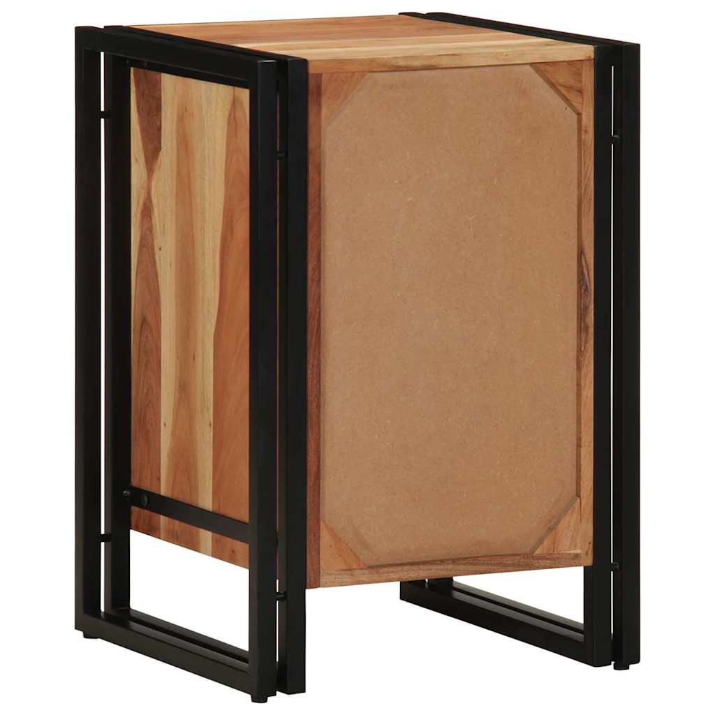 Nachttisch Braun 40 x 40 x 59 cm Massivholz Akazie