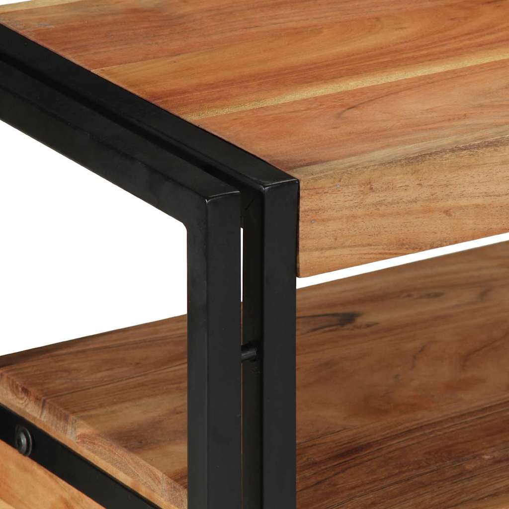 Konsolentisch Braun 120 x 33 x 75 cm Massivholz Akazie