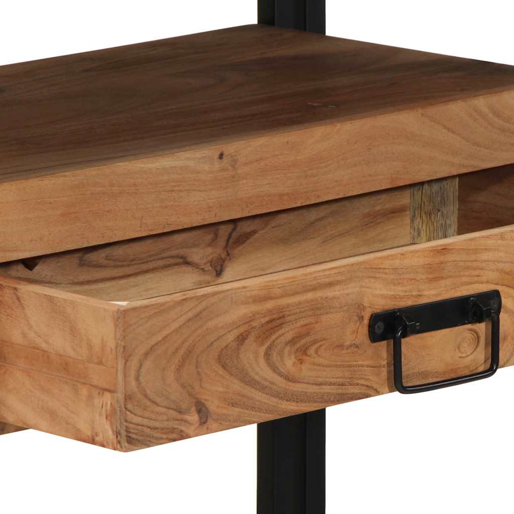 Konsolentisch Braun 120 x 33 x 75 cm Massivholz Akazie