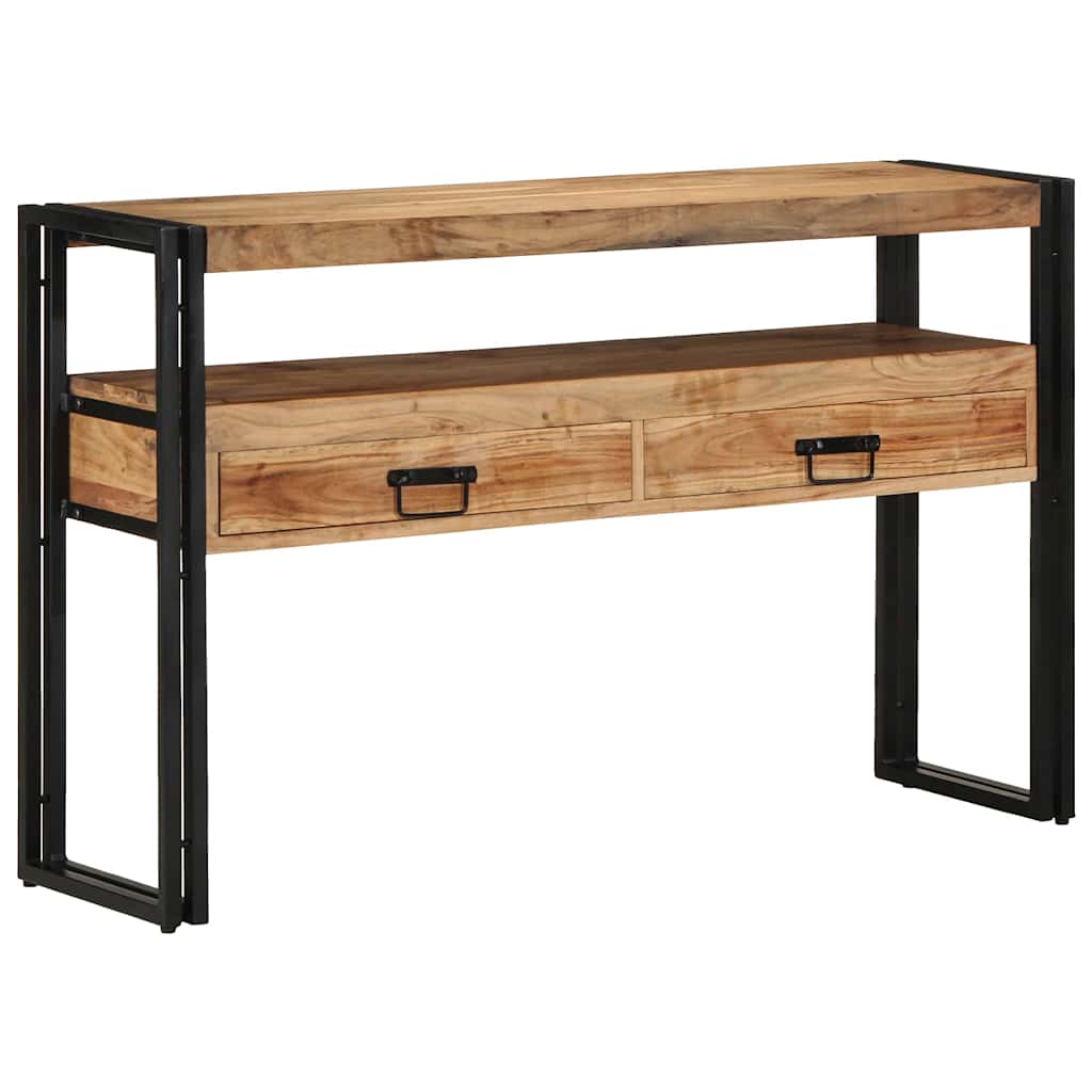 Konsolentisch Braun 120 x 33 x 75 cm Massivholz Akazie