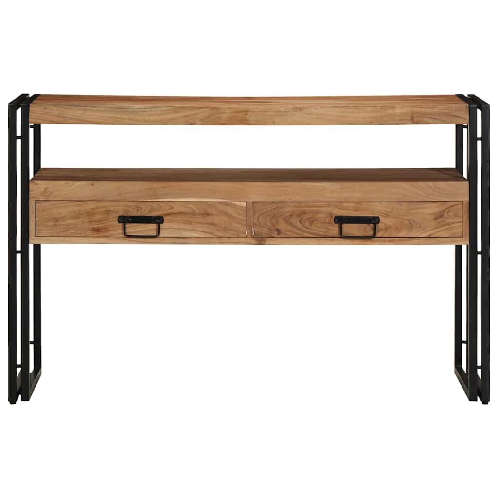 Konsolentisch Braun 120 x 33 x 75 cm Massivholz Akazie