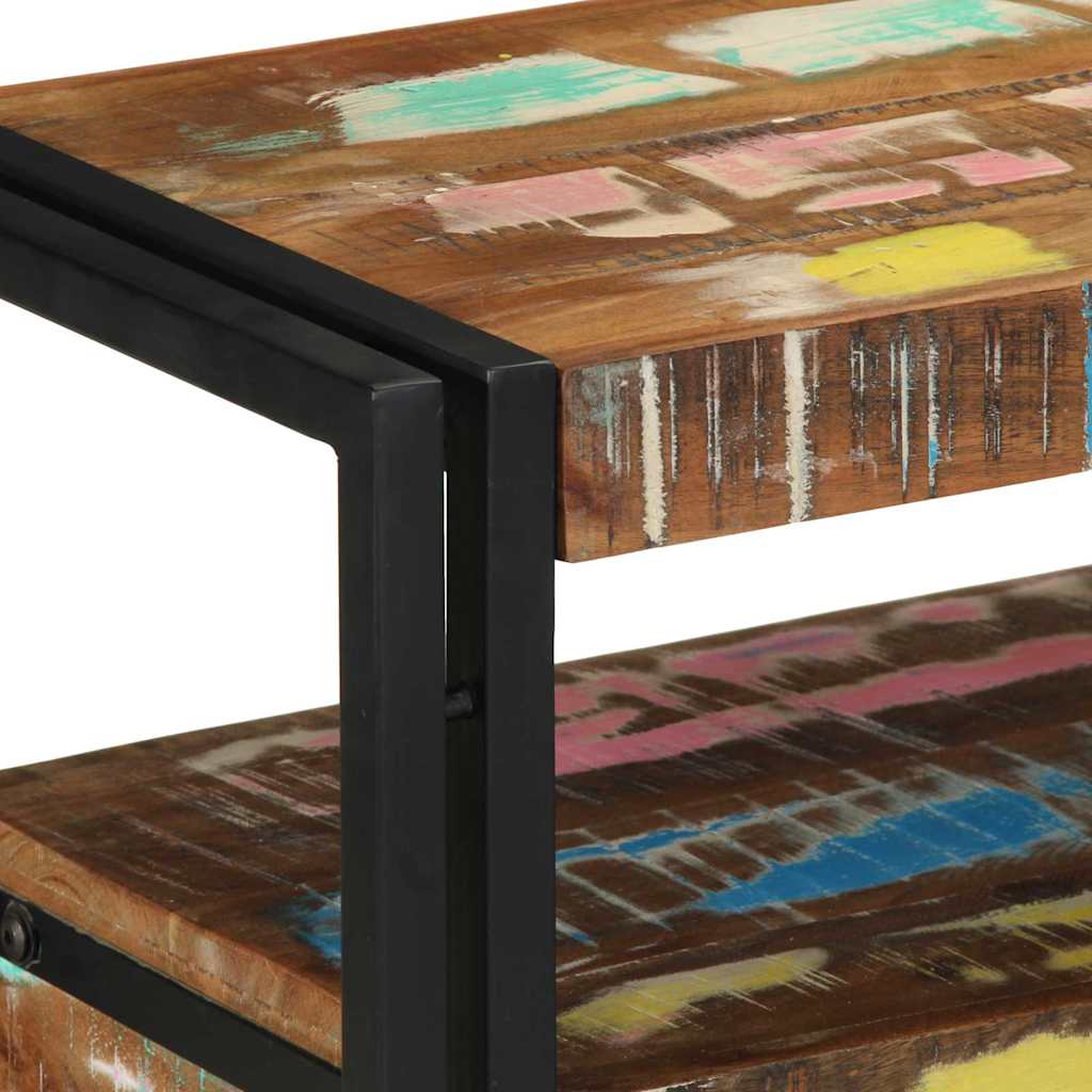 Konsolentisch 120 x 33 x 75 cm Massives upgecyceltes Holz