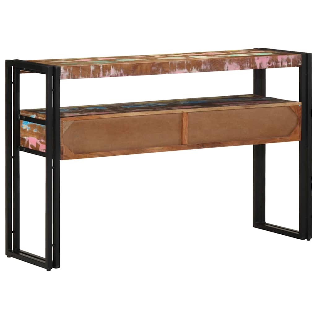 Konsolentisch 120 x 33 x 75 cm Massives upgecyceltes Holz