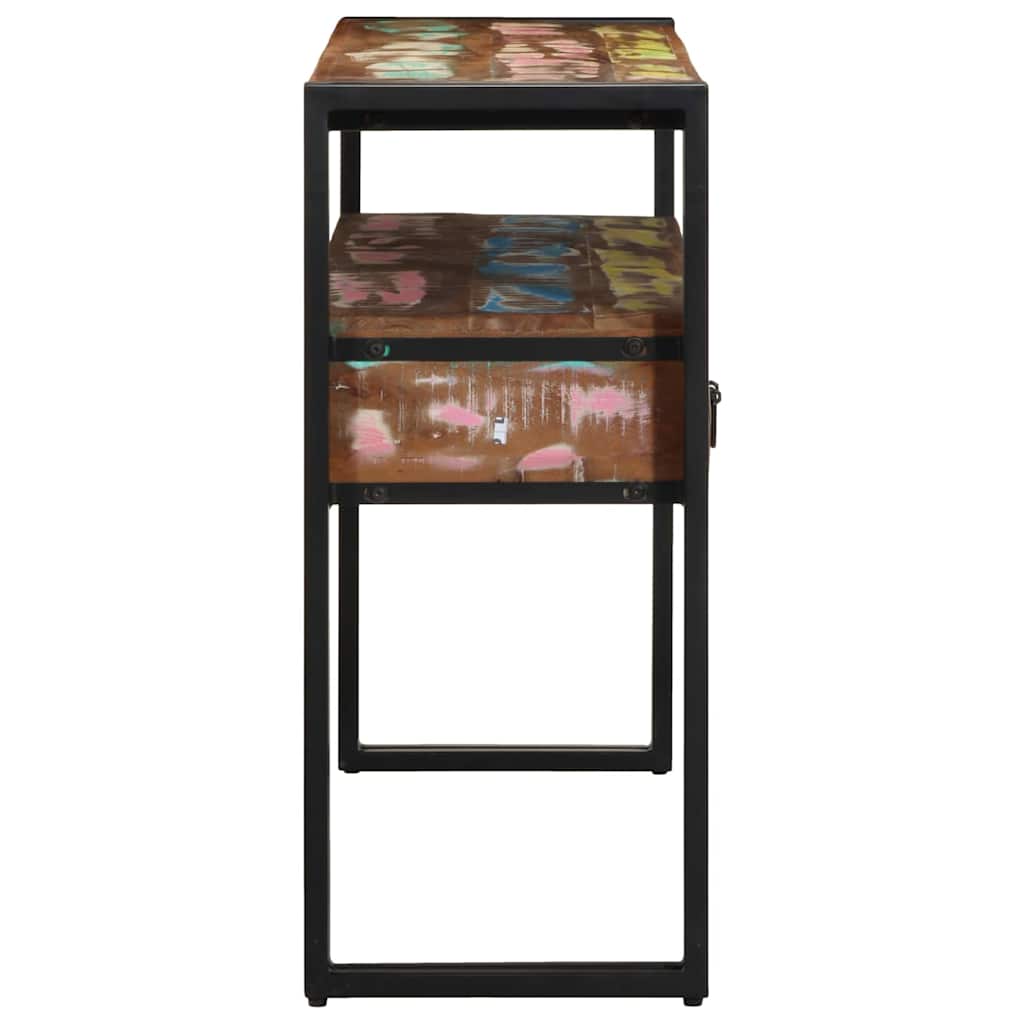 Konsolentisch 120 x 33 x 75 cm Massives upgecyceltes Holz