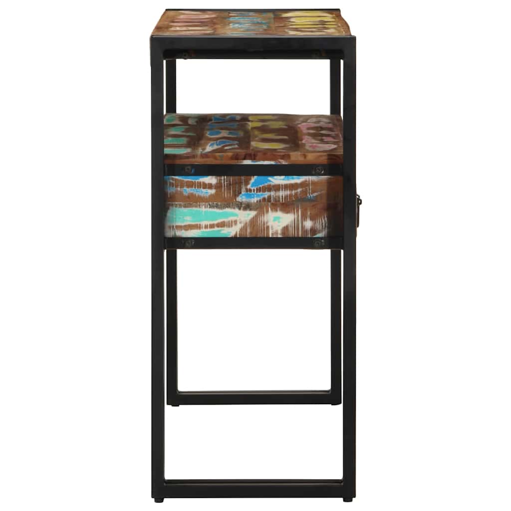 Konsolentisch 90 x 33 x 75 cm Massives upgecyceltes Holz