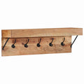 Garderobenständer Braun 73 x 19 x 23 cm Massivholz Akazie