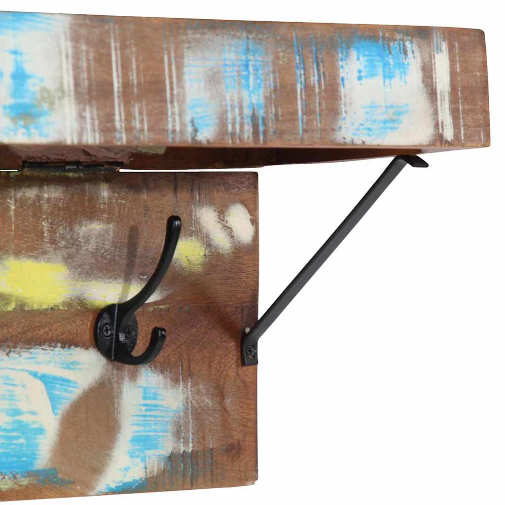 Garderobenständer Mehrfarbig 73 x 19 x 23 cm Massivholz Altholz