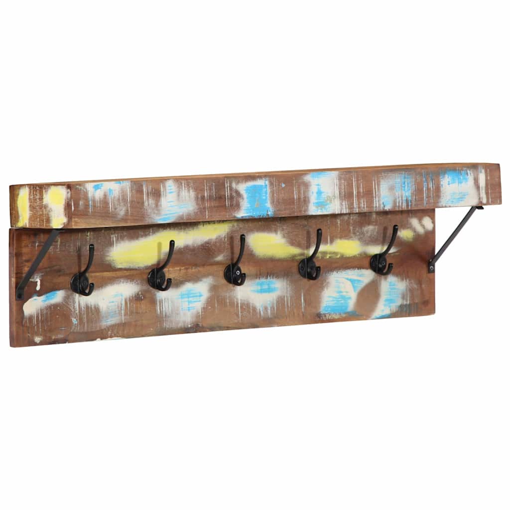 Garderobenständer Mehrfarbig 73 x 19 x 23 cm Massivholz Altholz