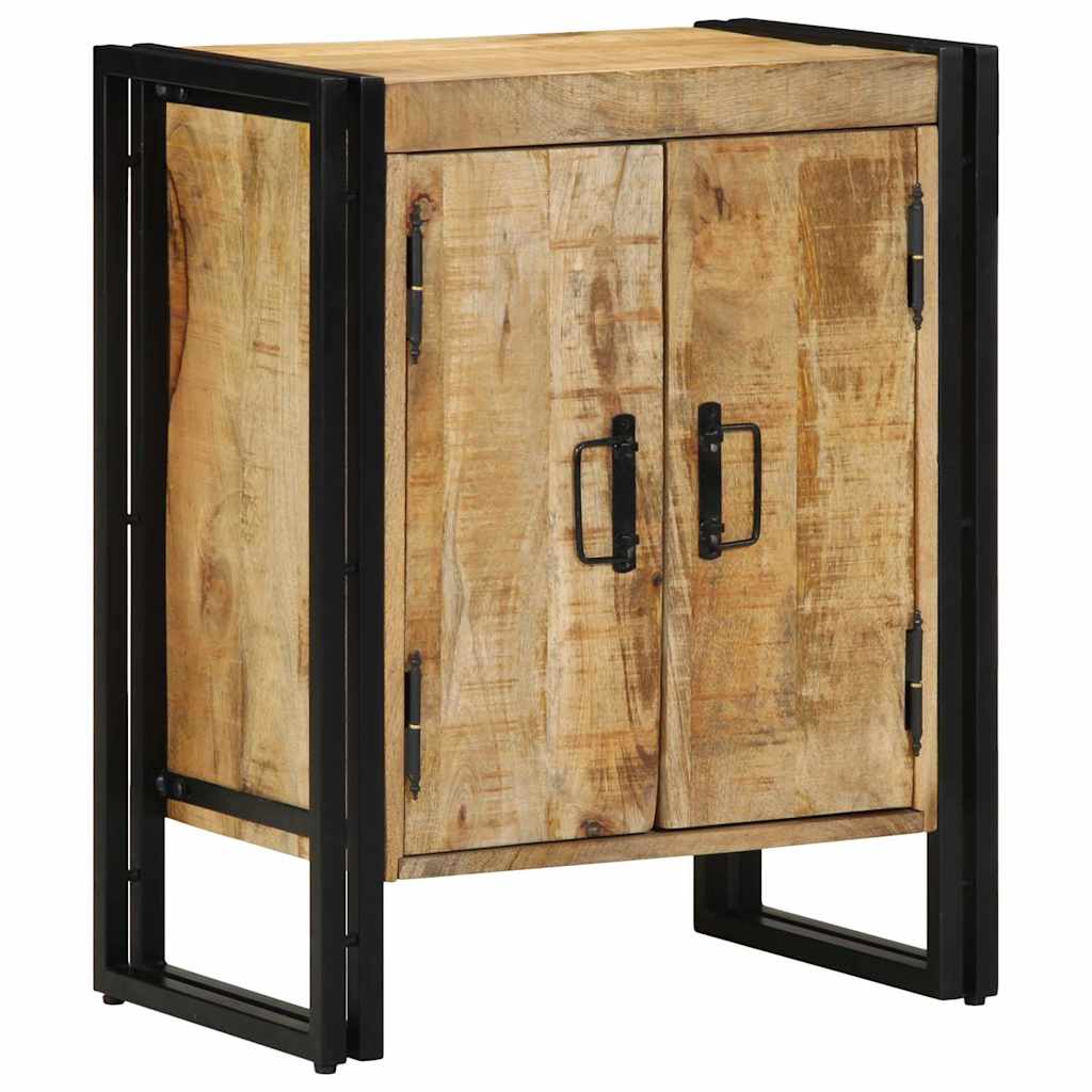 Schuhschrank mit Regal Braun 56 x 35 x 70 cm Massivholz Mango