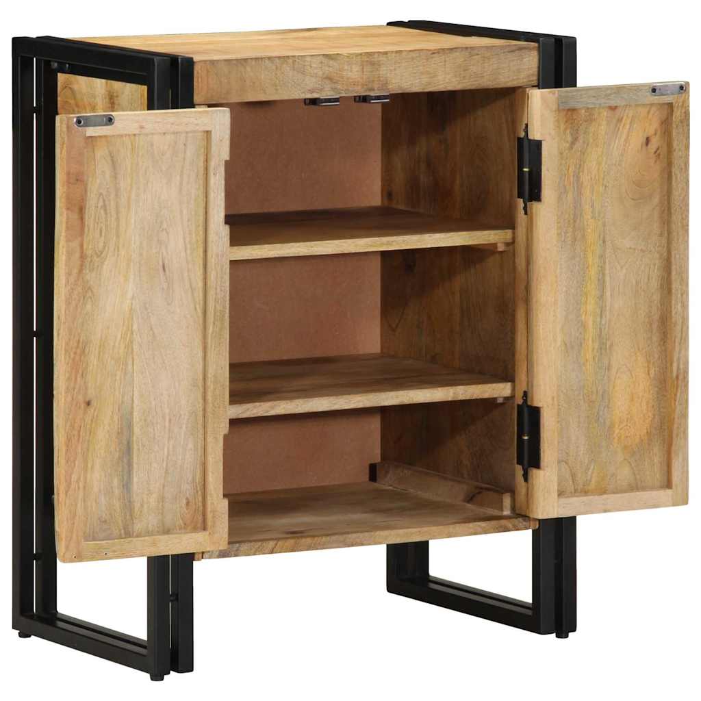 Schuhschrank mit Regal Braun 56 x 35 x 70 cm Massivholz Mango
