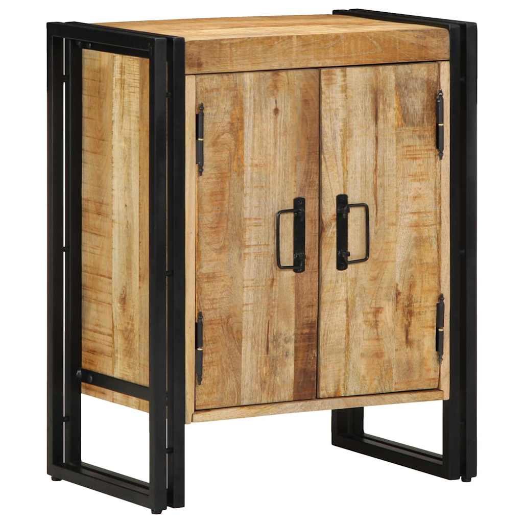 Schuhschrank mit Regal Braun 56 x 35 x 70 cm Massivholz Mango