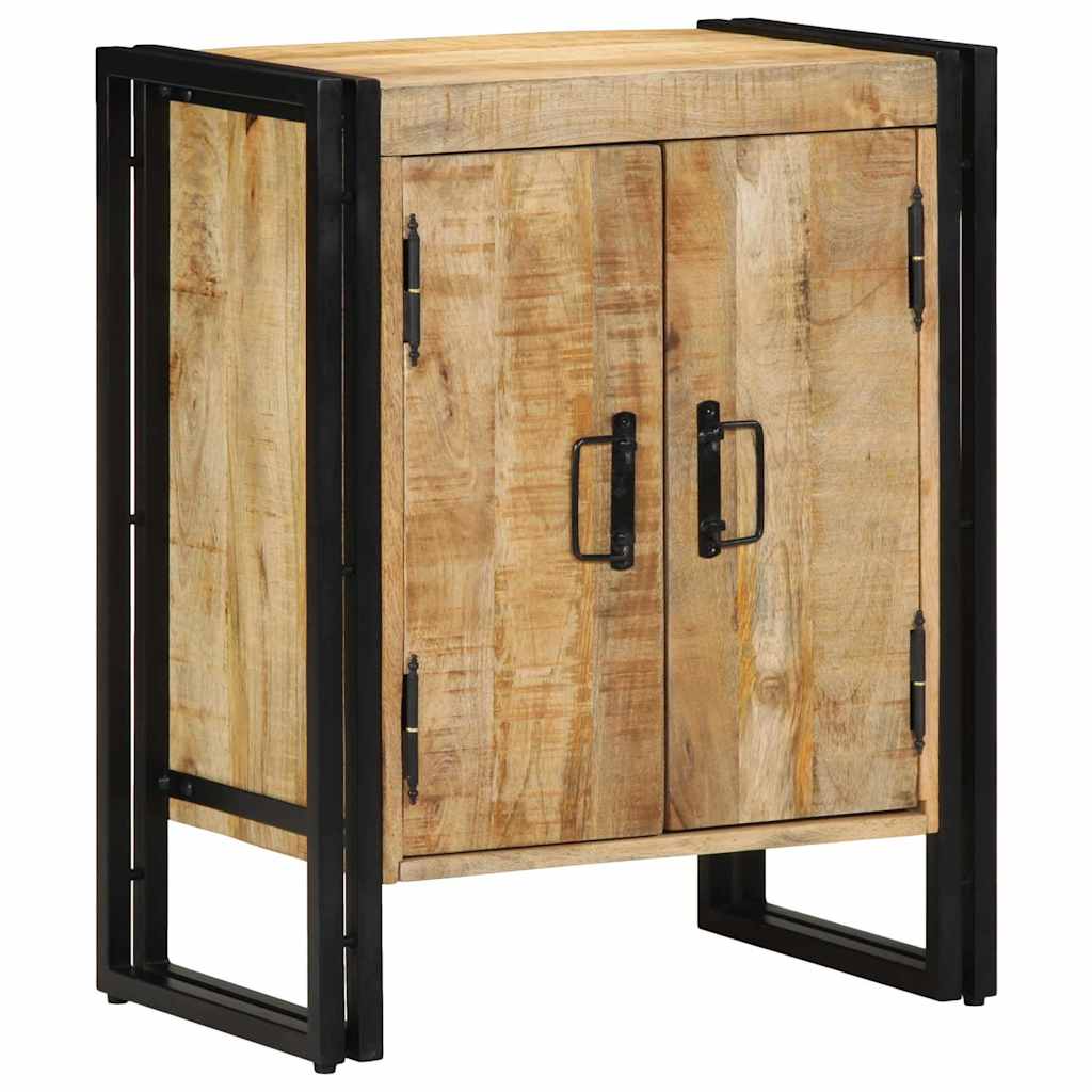 Schuhschrank mit Regal Braun 56 x 35 x 70 cm Massivholz Mango