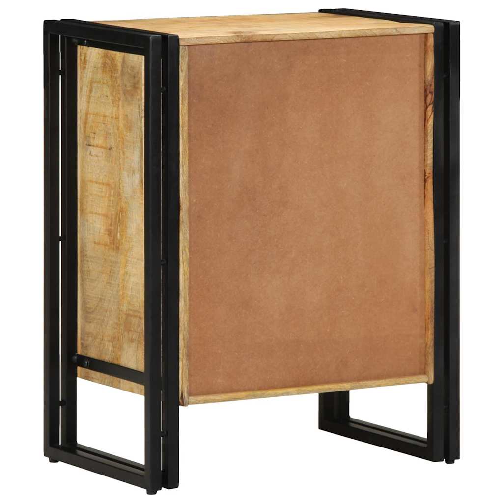 Schuhschrank mit Regal Braun 56 x 35 x 70 cm Massivholz Mango