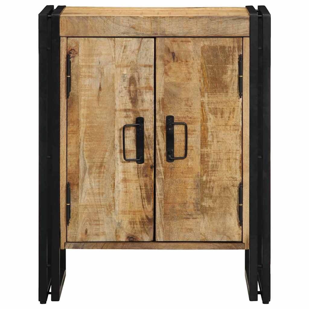 Schuhschrank mit Regal Braun 56 x 35 x 70 cm Massivholz Mango