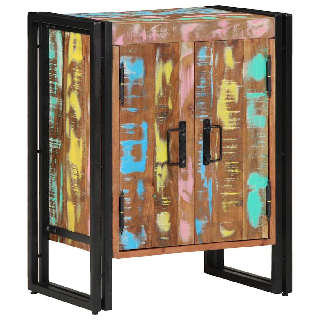 Schuhschrank Mehrfarbig 56 x 35 x 70 cm Massivholz Altholz