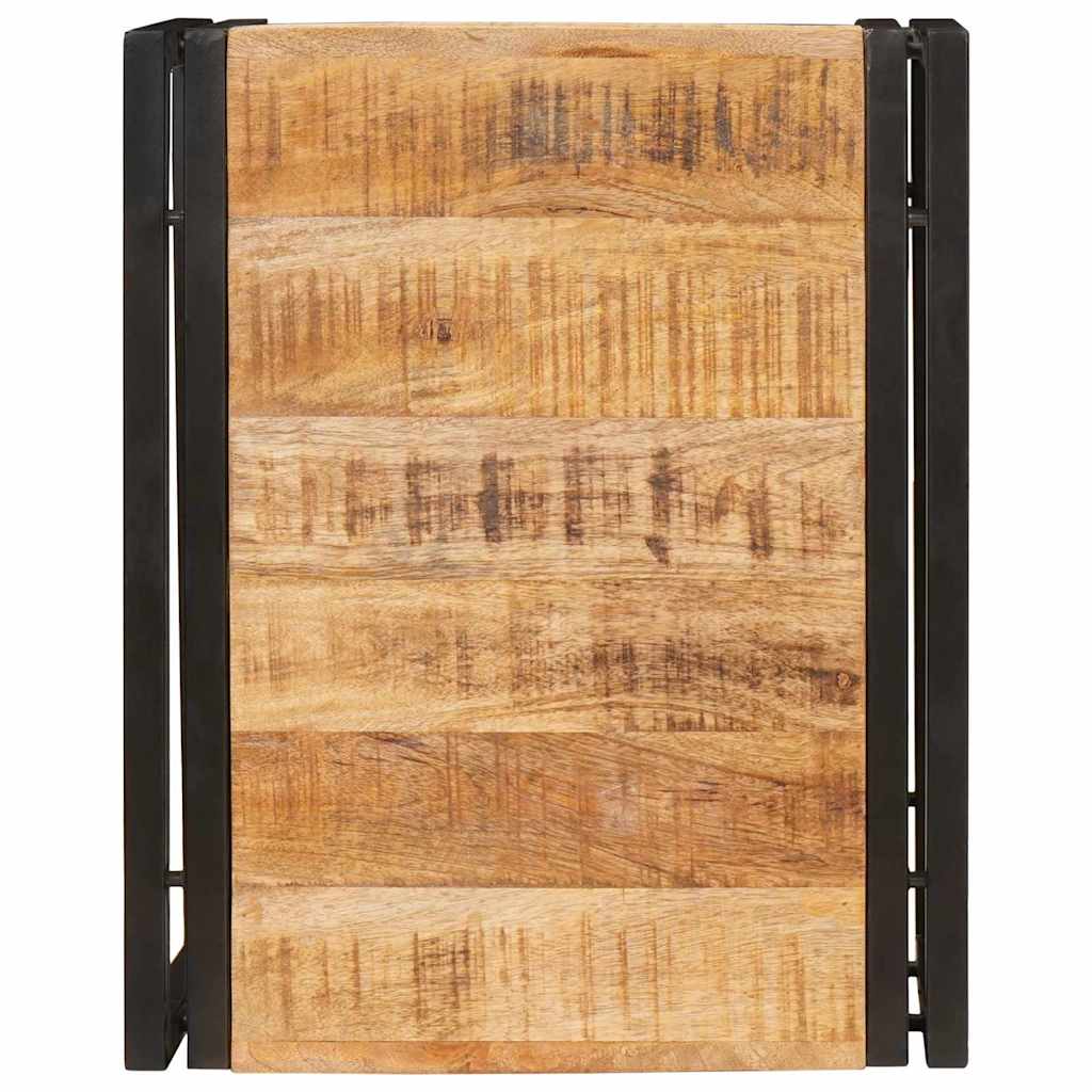 Badregal für Braun 40 x 50 x 23 cm Massives rohes Mangoholz