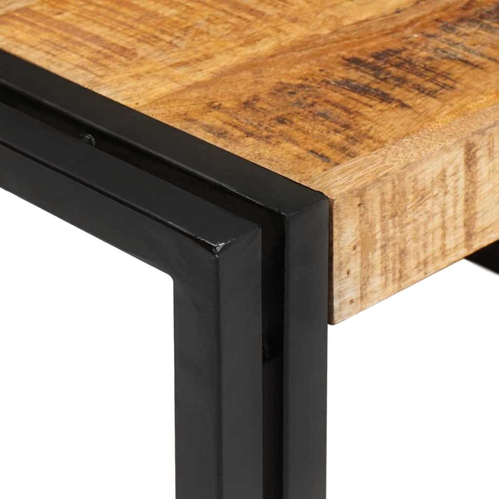 Badregal für Braun 80 x 50 x 23 cm Massives rohes Mangoholz