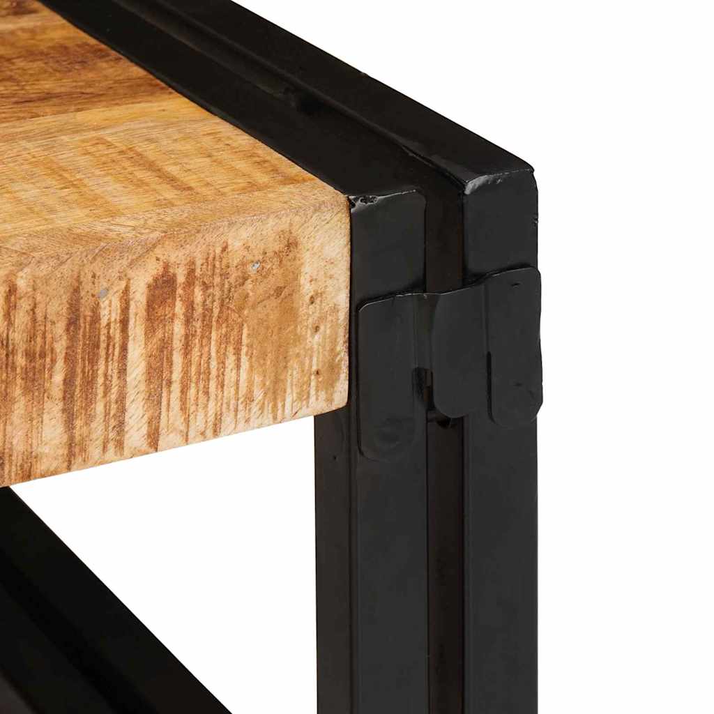 Badregal für Braun 100 x 50 x 23 cm Massives rohes Mangoholz